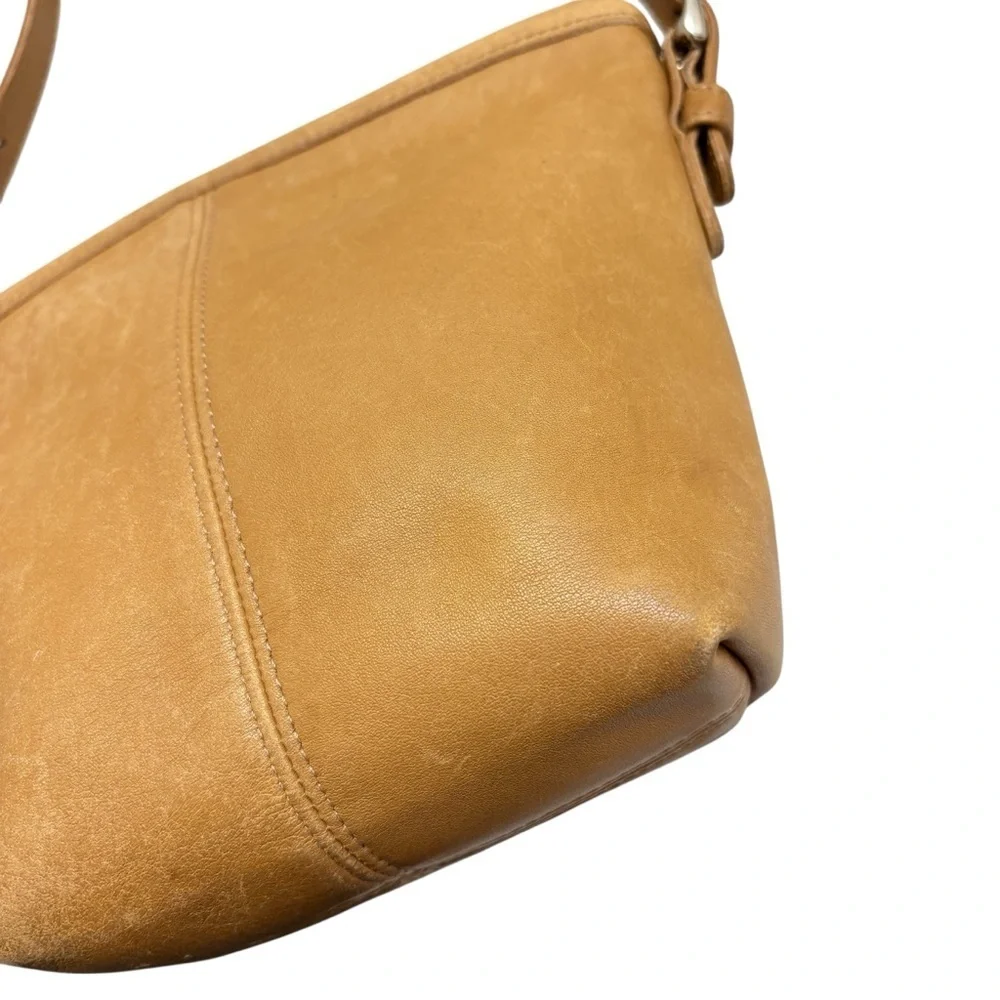 Coach 4107 mini market crossbody bag tan leather